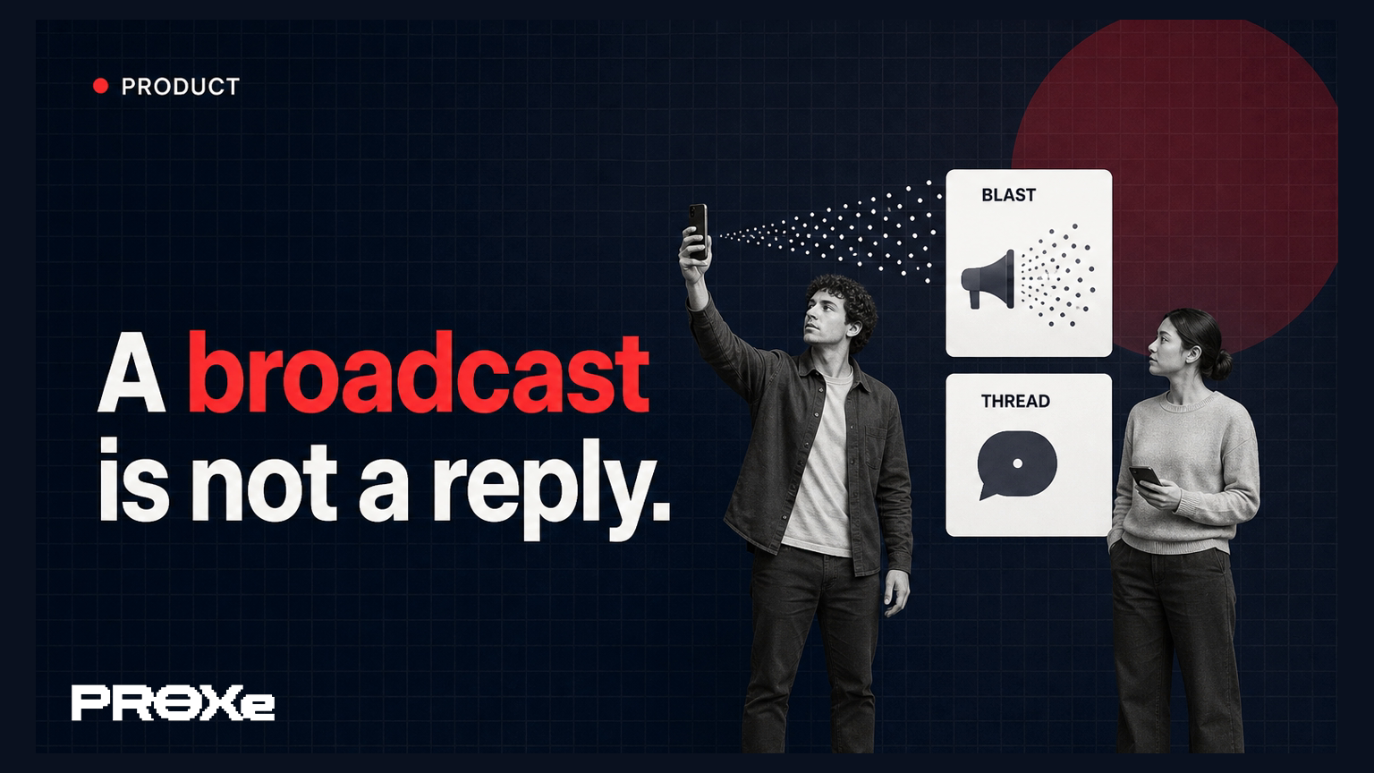 A broadcast is not a reply