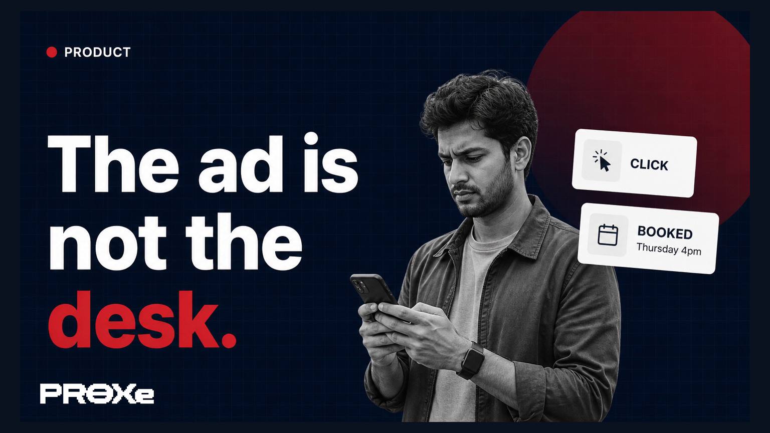 The ad is not the desk
