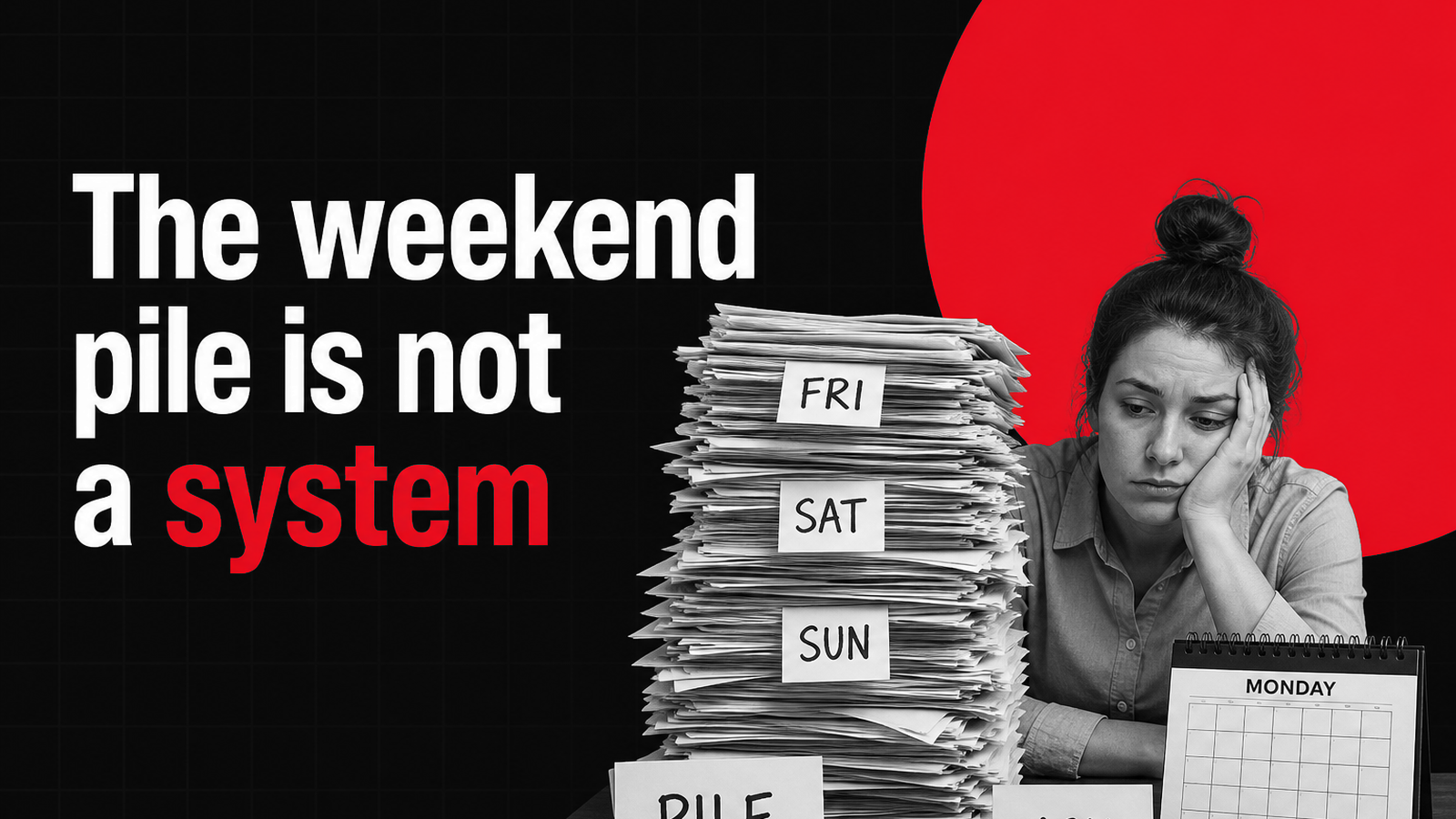 The weekend pile is not a system